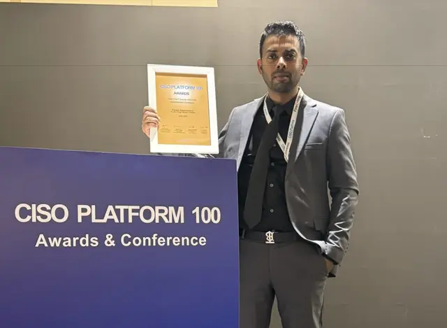 Top 100 Cybersecurity Influencers in India Award - Remesh Ramachandran